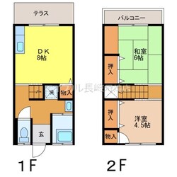 小川アパートC棟の物件間取画像